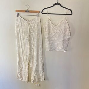 Zara Cream Pajama Set